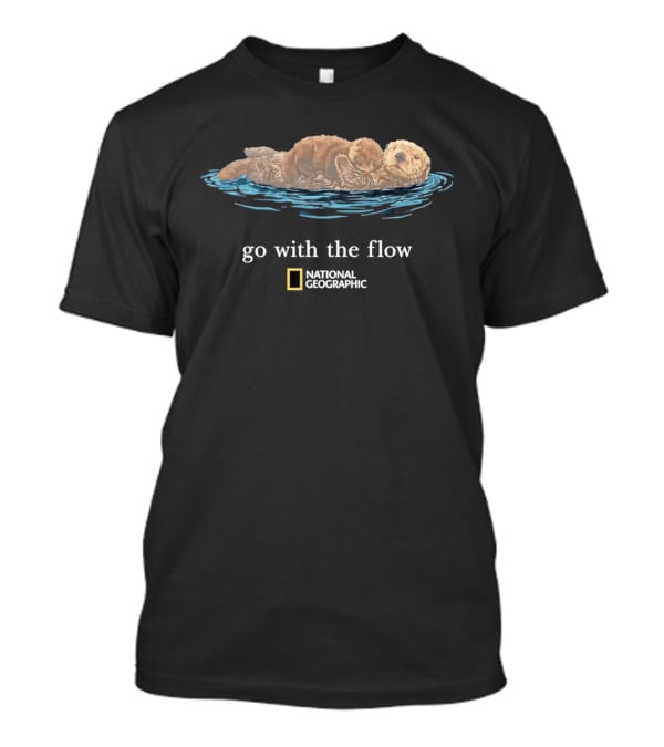 National Geographic Sea Otter Go With The Flow T-Shirt