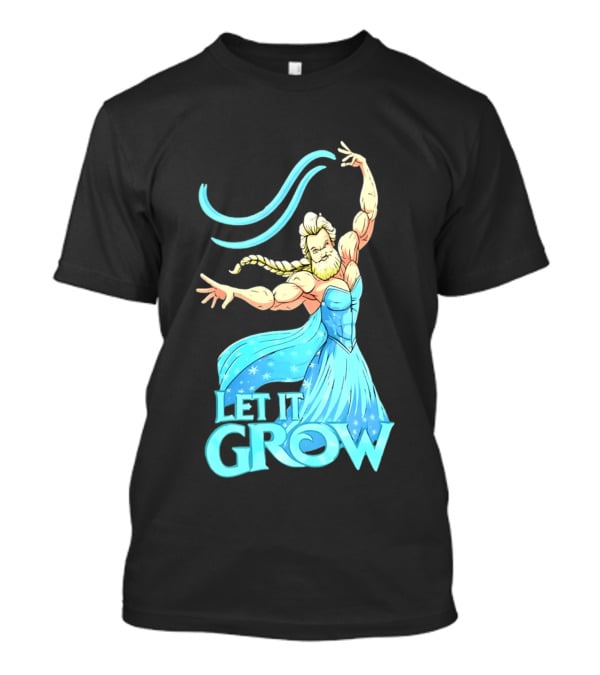Let It Grow Frozen Elsa Muscular T-Shirt