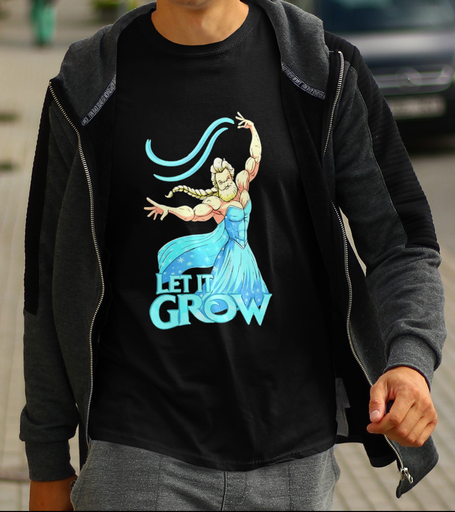 Let It Grow Frozen Elsa Muscular T-Shirt