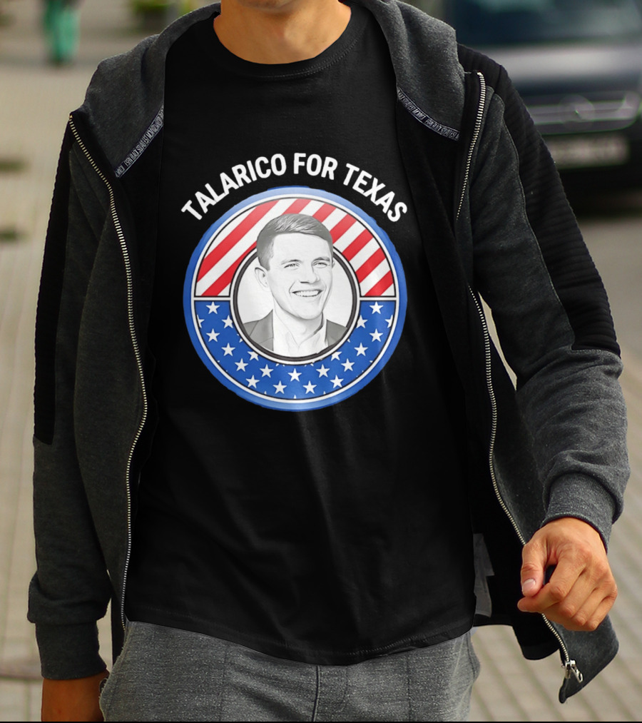 Talarico For Texas US Senator James Talarico '26 Stars Stripes Campaign T-Shirt