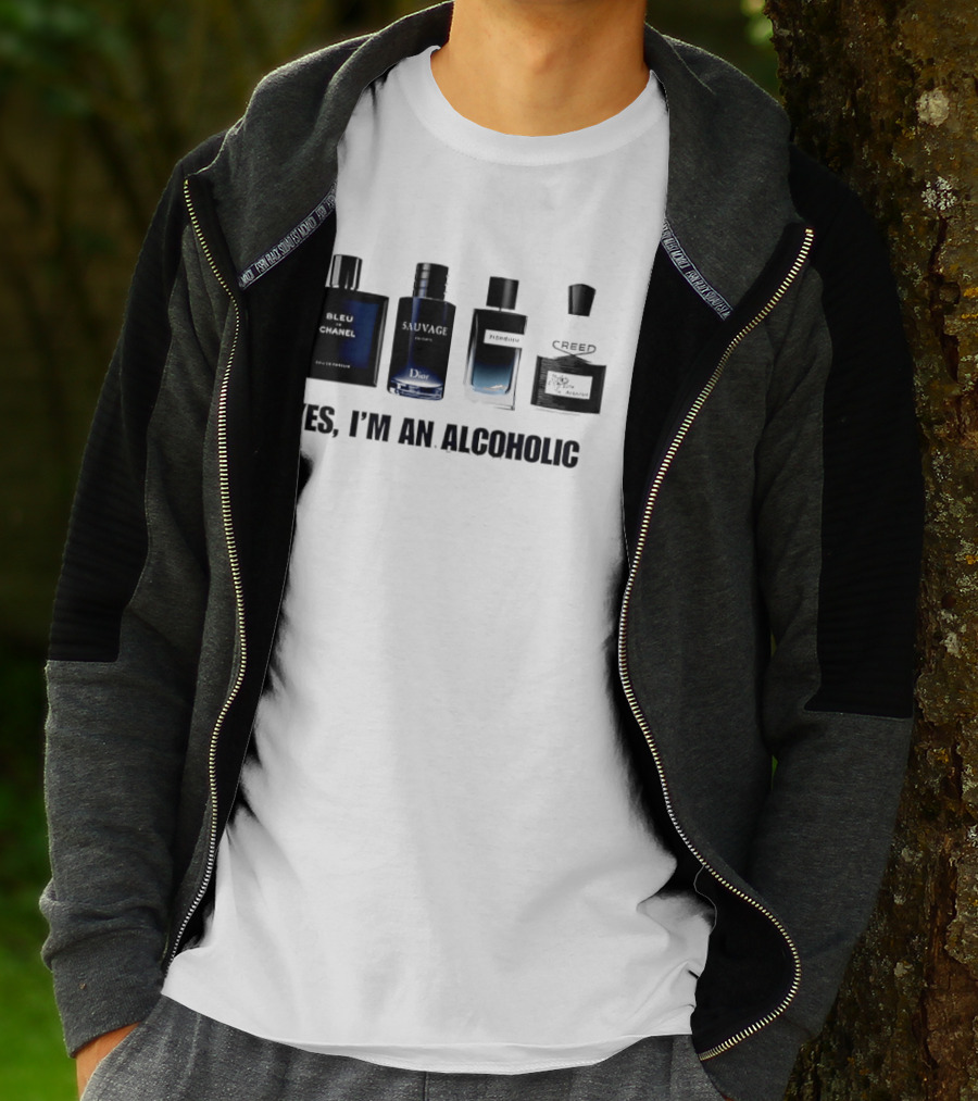 Yes I'm An Alcoholic Creed Perfume Men T-Shirt