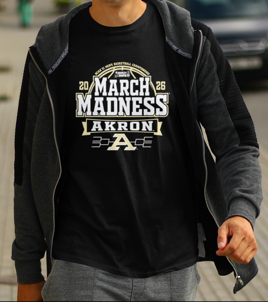 NCAA 2026 March Madness Akron Basketball Championship Graphics A T-Shirt