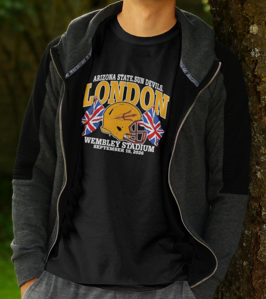 Arizona State Sun Devils London Wembley Stadium September 19 2026 T-Shirt