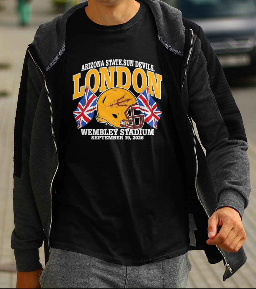 Arizona State Sun Devils London Wembley Stadium September 19 2026 T-Shirt