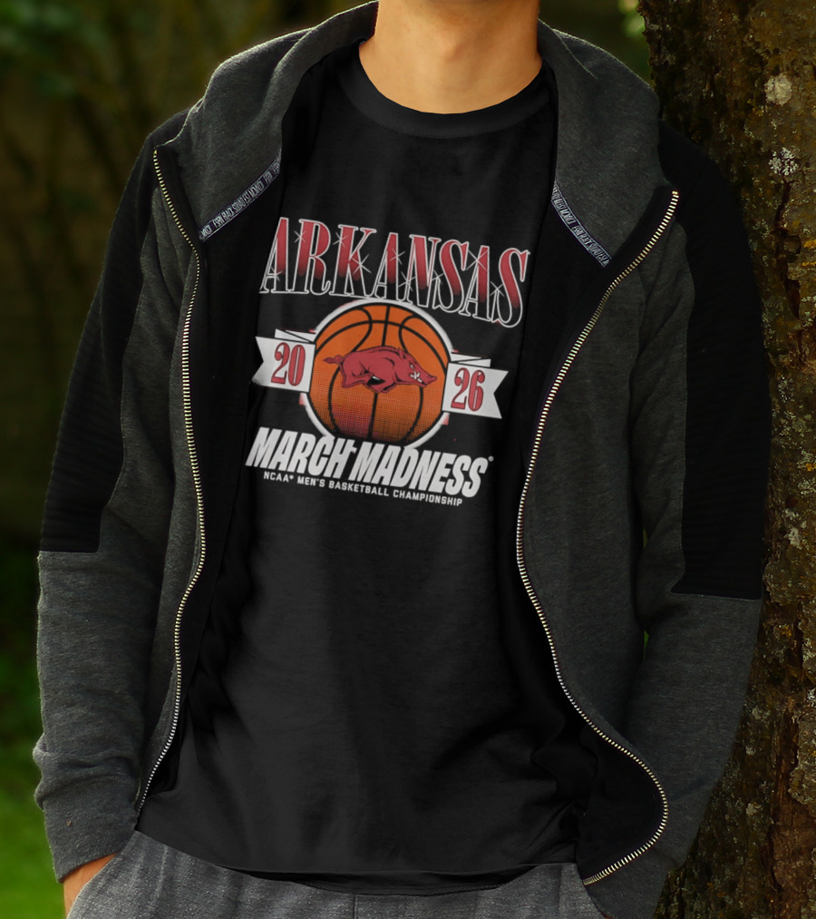 Arkansas Razorbacks 2026 NCAA Men's Basketball March Madness Championship T-Shirt