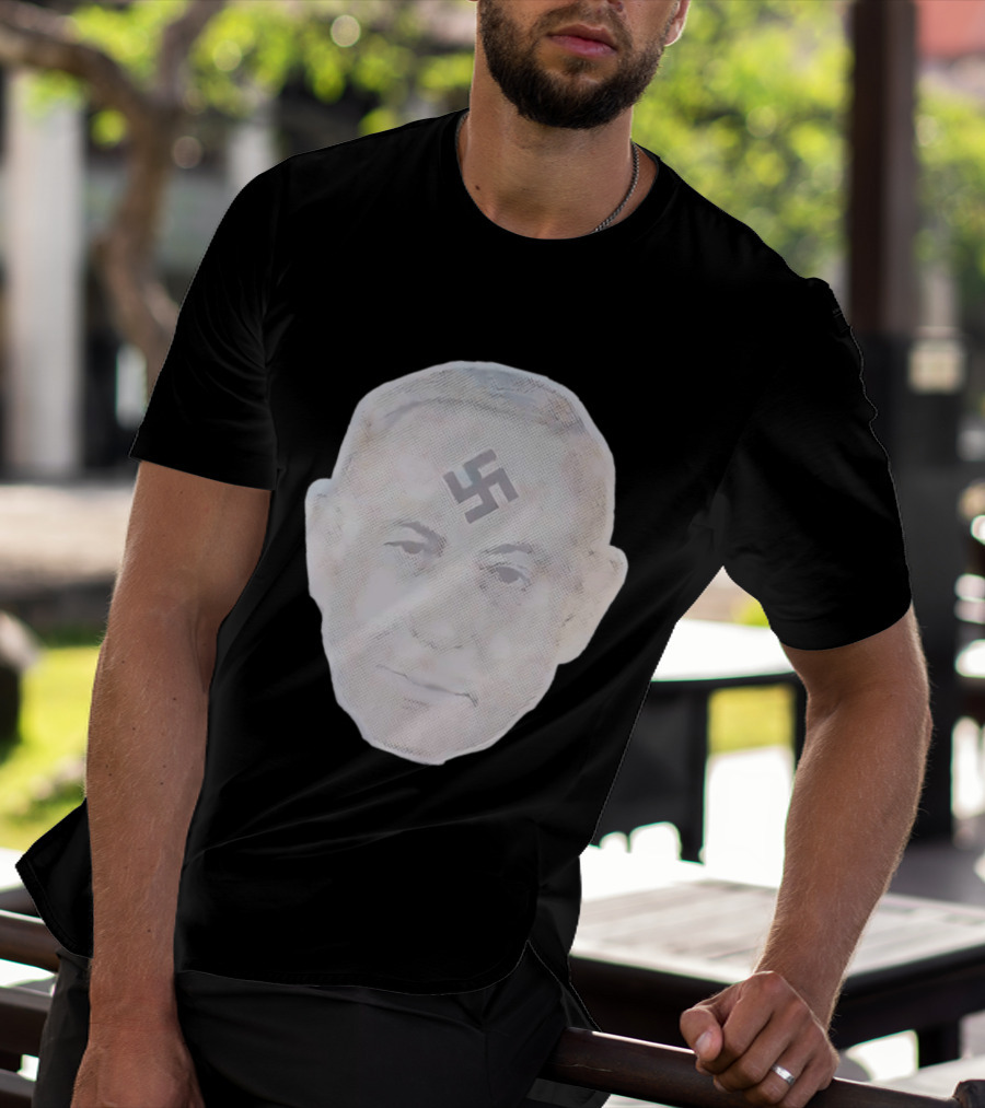 Benjamin Netanyahu With Nazi Swastikas T-Shirt