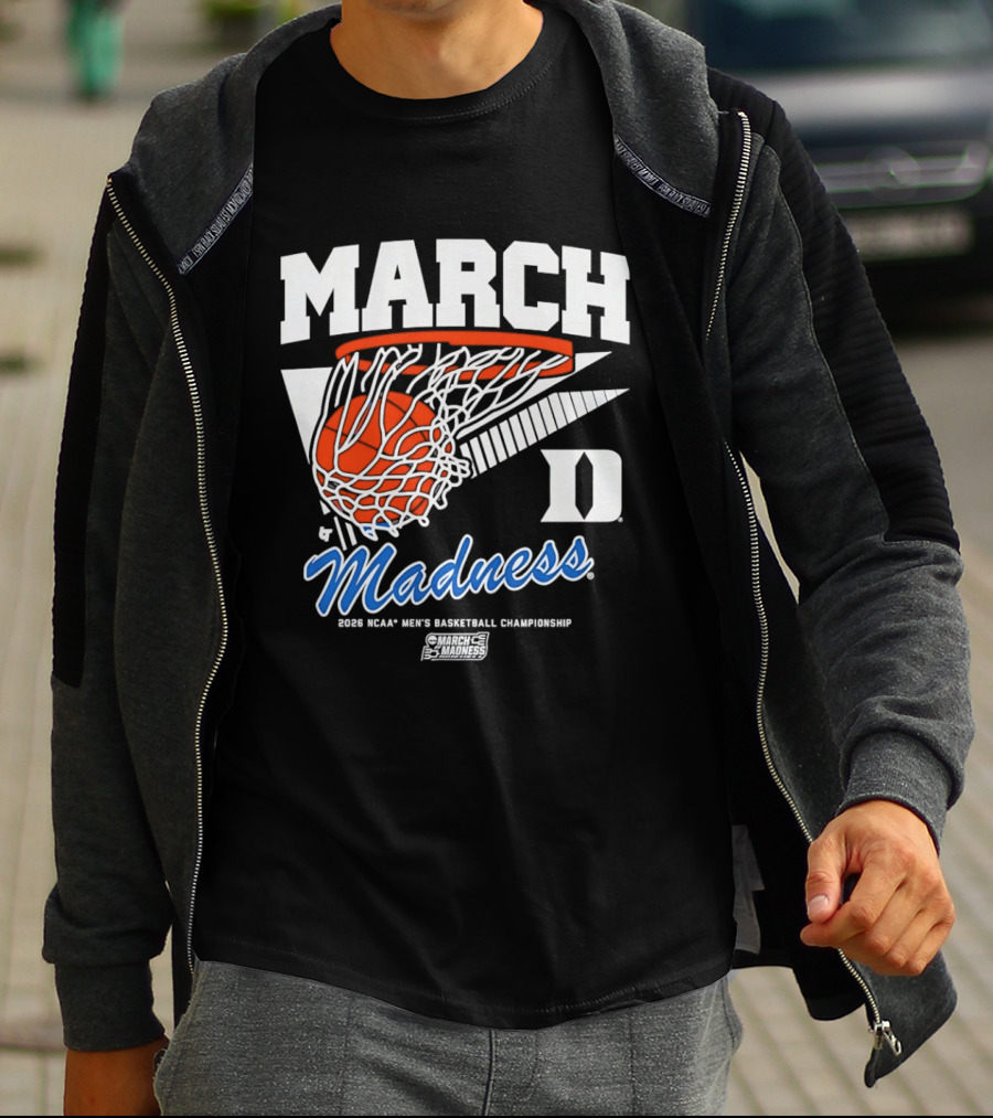 Duke Blue Devils 2026 March Madness NCAA Men's Basketball Championship Swish T-Shirt