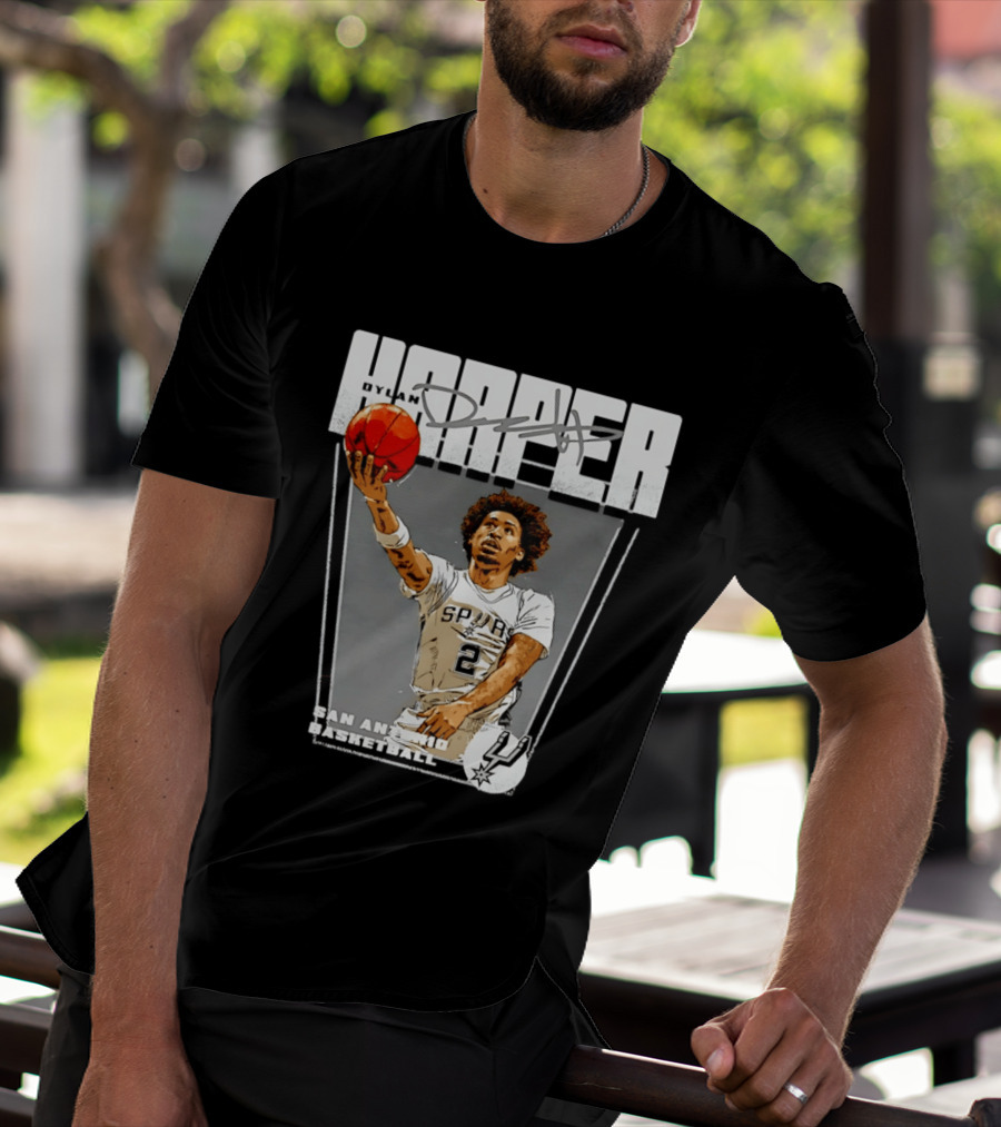 Dylan Harper San Antonio Spurs Basketball Premiere T-Shirt