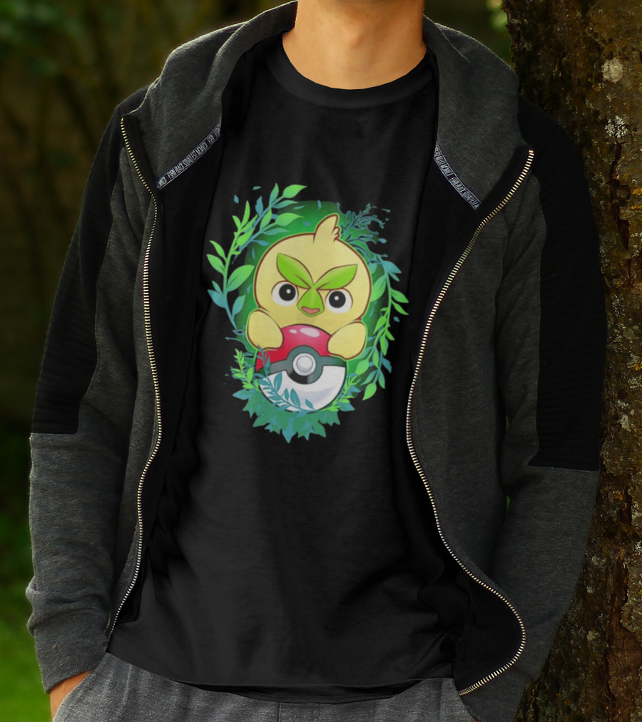 Pokémon Browt Grass Chicken Pokeball Forest T-Shirt