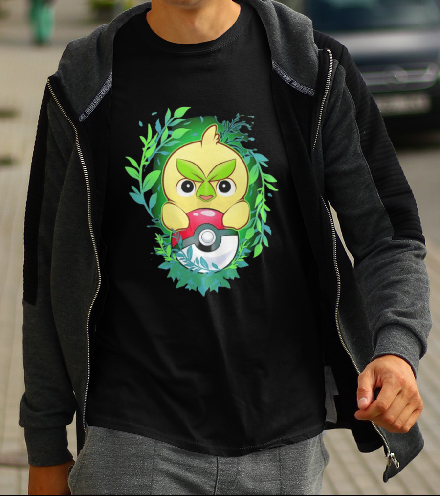 Pokémon Browt Grass Chicken Pokeball Forest T-Shirt