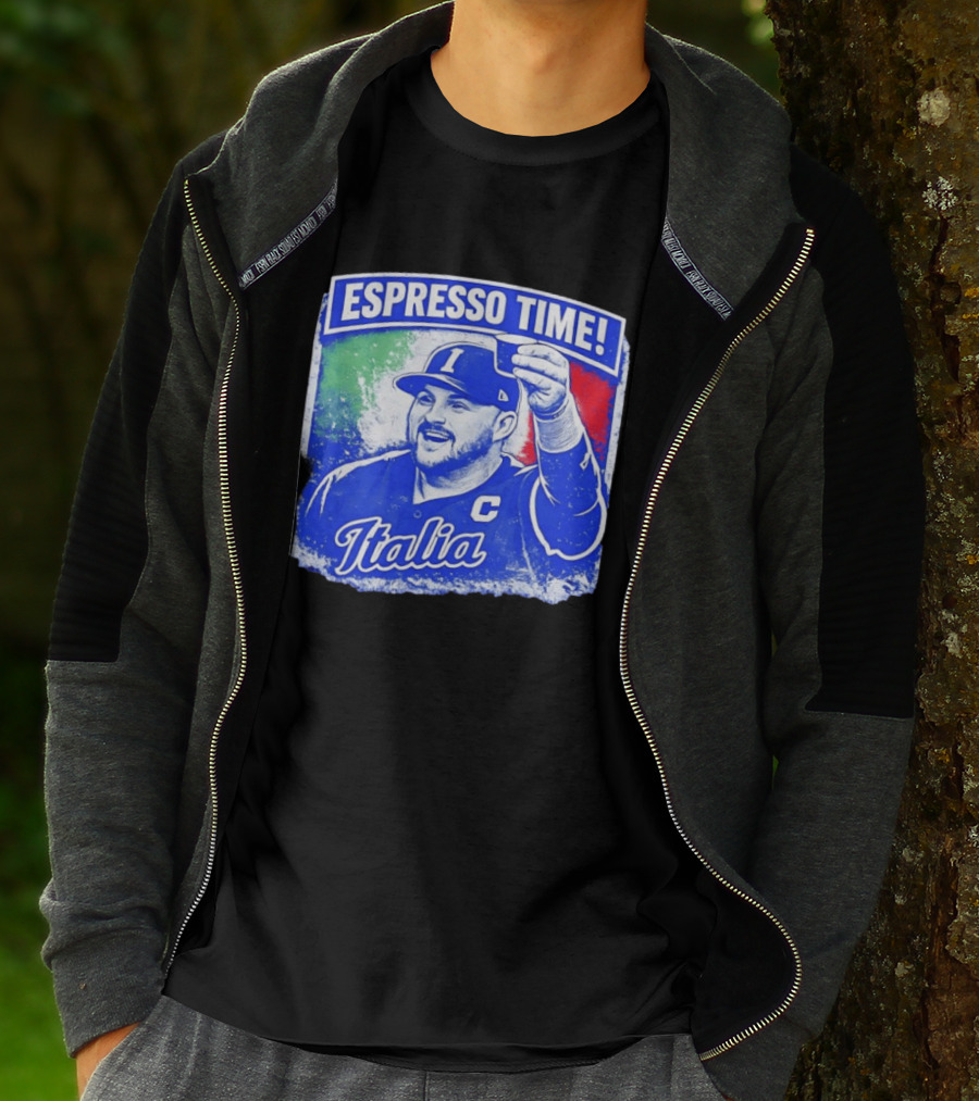 Espresso Time Italia Italy Baseball Celebration T-Shirt