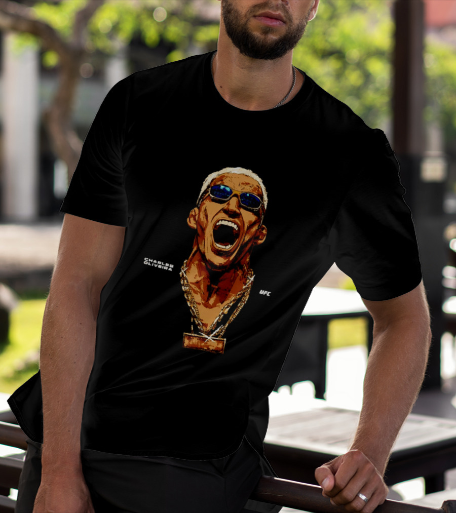 Charles Oliveira UFC Sunglasses Champion Scream T-Shirt