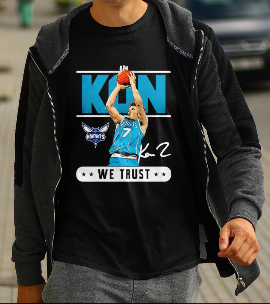 Kon Knueppel Charlotte Hornets Basketball We Trust T-Shirt
