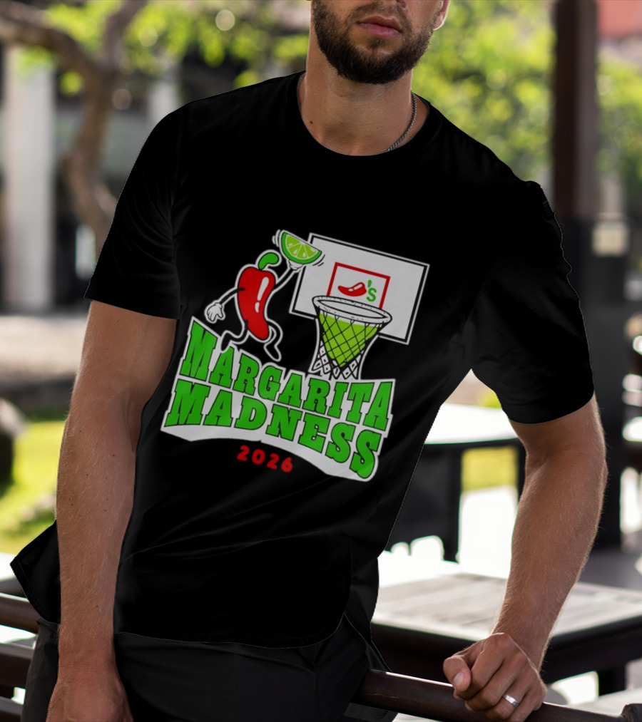 Chili's Margarita Madness 2026 Basketball Event With Lime And Chili Hoops T-Shirt