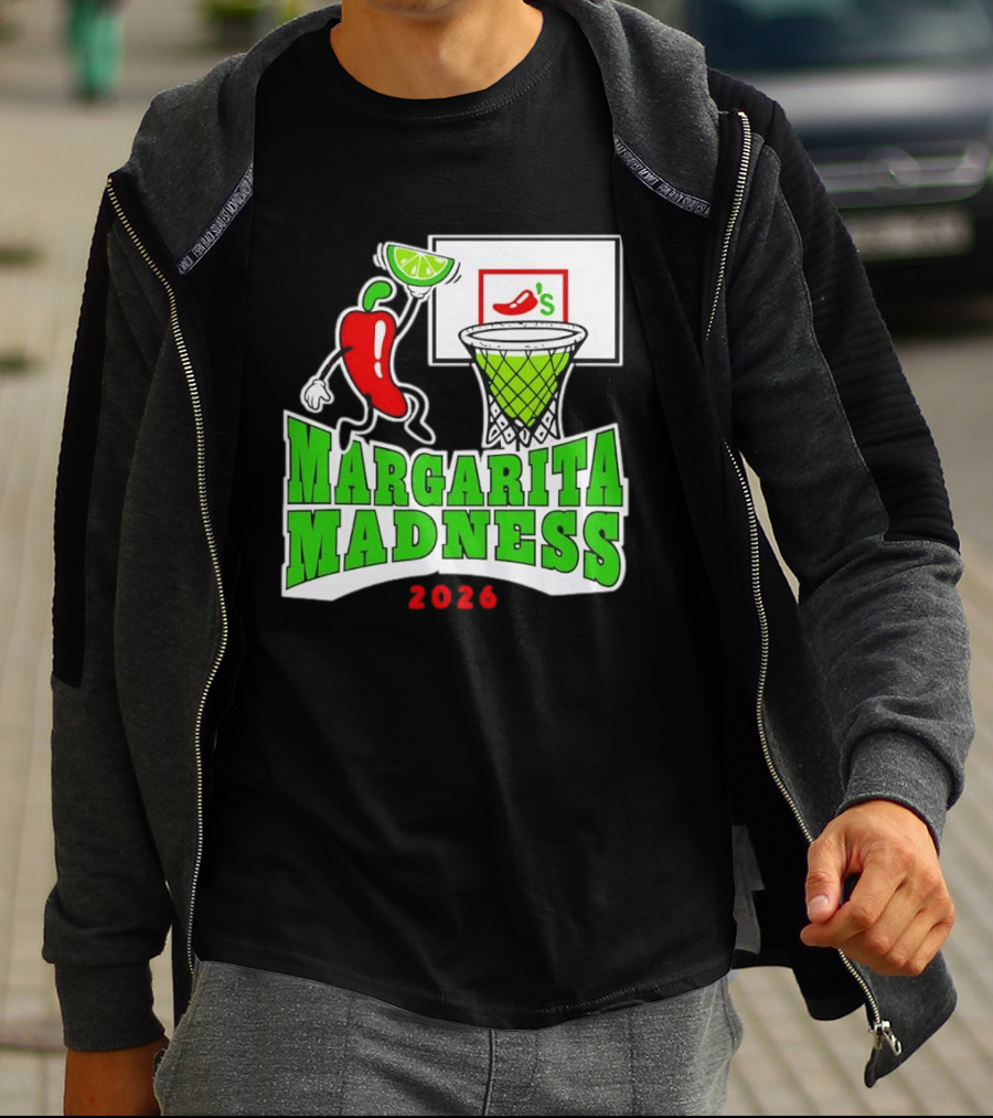 Chili's Margarita Madness 2026 Basketball Event With Lime And Chili Hoops T-Shirt
