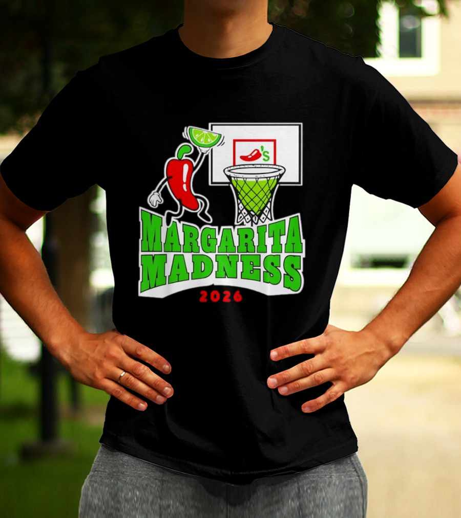 Chili's Margarita Madness 2026 Basketball Event With Lime And Chili Hoops T-Shirt