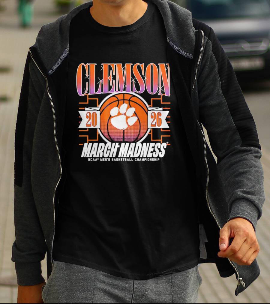 Clemson Tigers 2026 March Madness NCAA Men's Basketball Championship T-Shirt