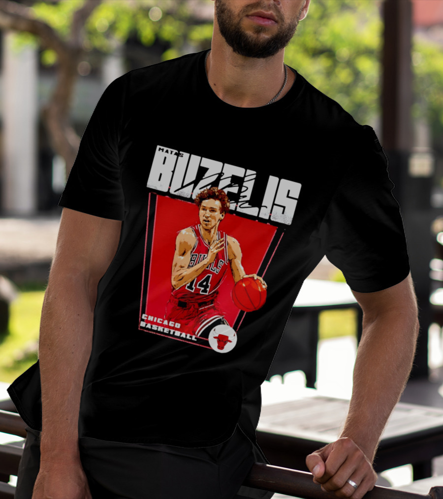 Matas Buzelis Chicago Basketball Bulls 14 T-Shirt