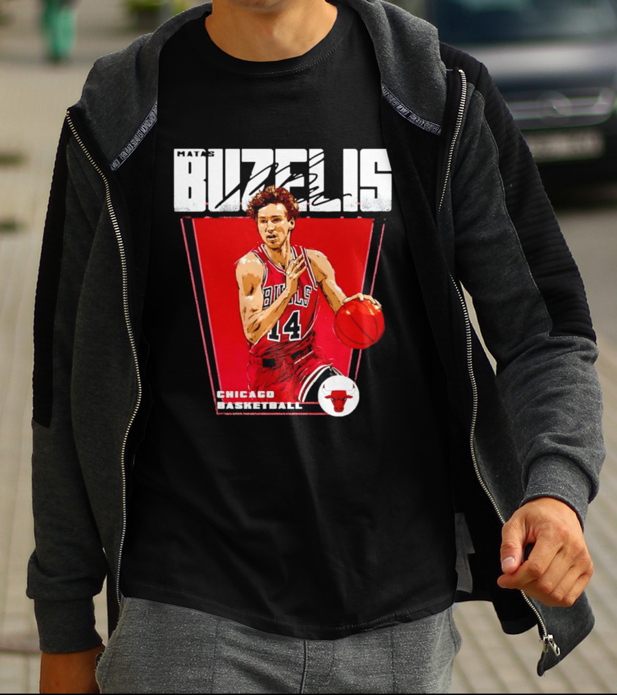 Matas Buzelis Chicago Basketball Bulls 14 T-Shirt