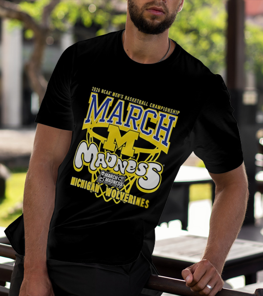 2026 NCAA Men's Basketball Championship March Madness Michigan Wolverines T-Shirt