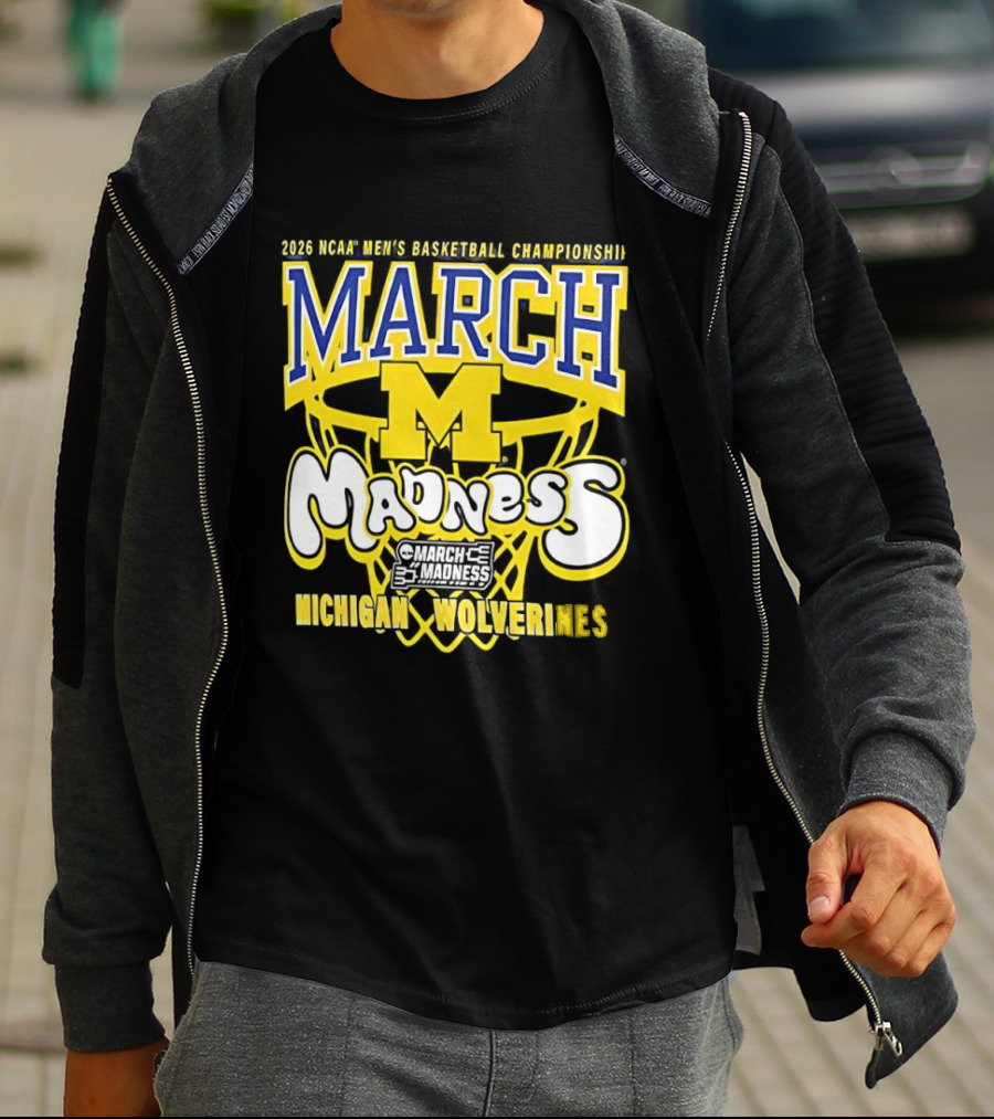 2026 NCAA Men's Basketball Championship March Madness Michigan Wolverines T-Shirt