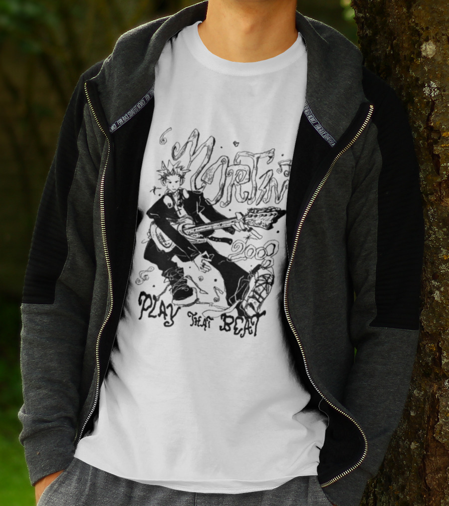Martin 2008 Play That Beat Musician With Guitar T-Shirt