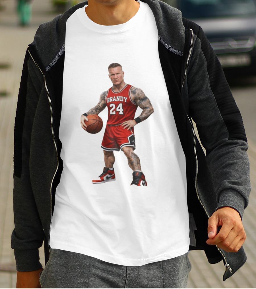 Brandy 24 Basketball Player Jordan Style Tattooed Athlete T-Shirt