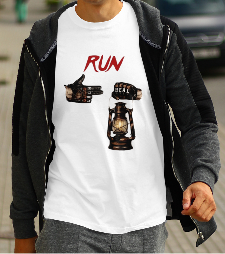 RUN Bray Wyatt Hurt Heal Lantern Mashup T-Shirt