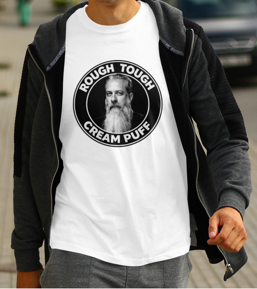 Rough Tough Cream Puff Bearded Man Circular T-Shirt
