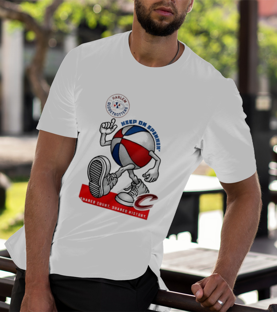 Cleveland Cavaliers Keep On Spennim Shared Court Shared History Basketball T-Shirt