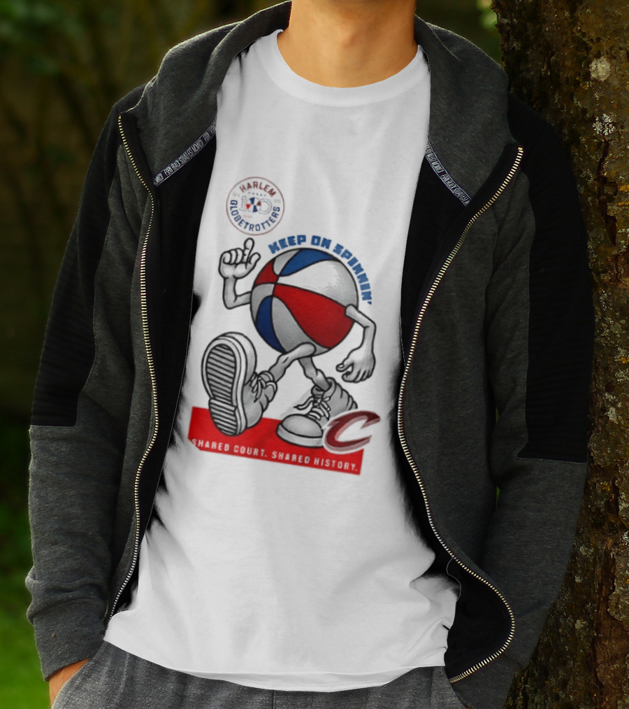 Cleveland Cavaliers Keep On Spennim Shared Court Shared History Basketball T-Shirt