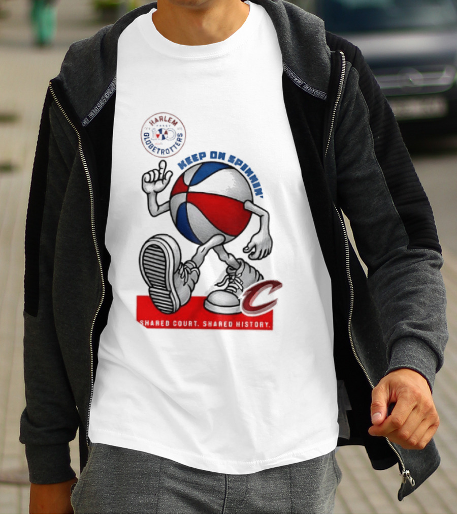 Cleveland Cavaliers Keep On Spennim Shared Court Shared History Basketball T-Shirt