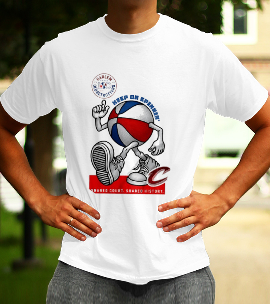 Cleveland Cavaliers Keep On Spennim Shared Court Shared History Basketball T-Shirt