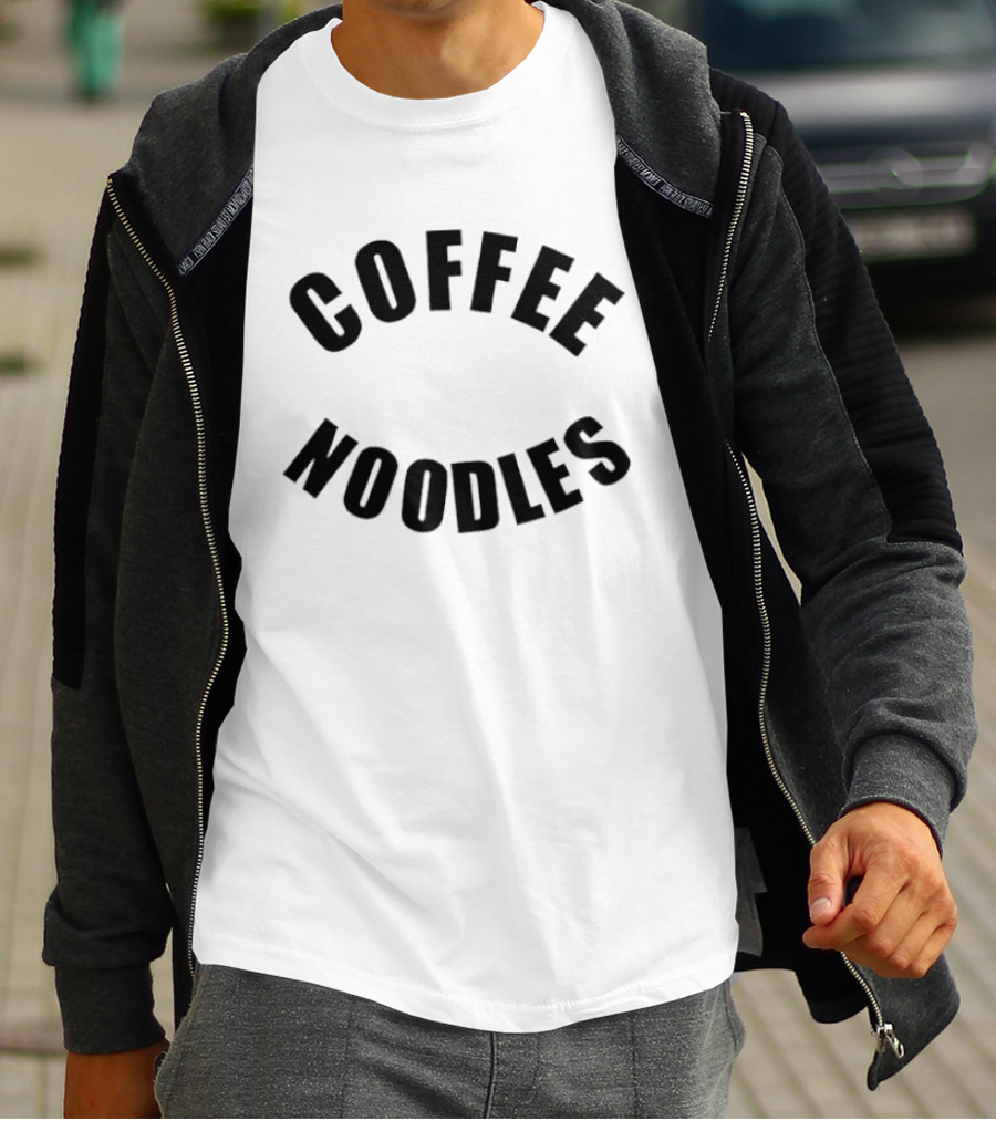 COFFEE NOODLES Curved T-Shirt