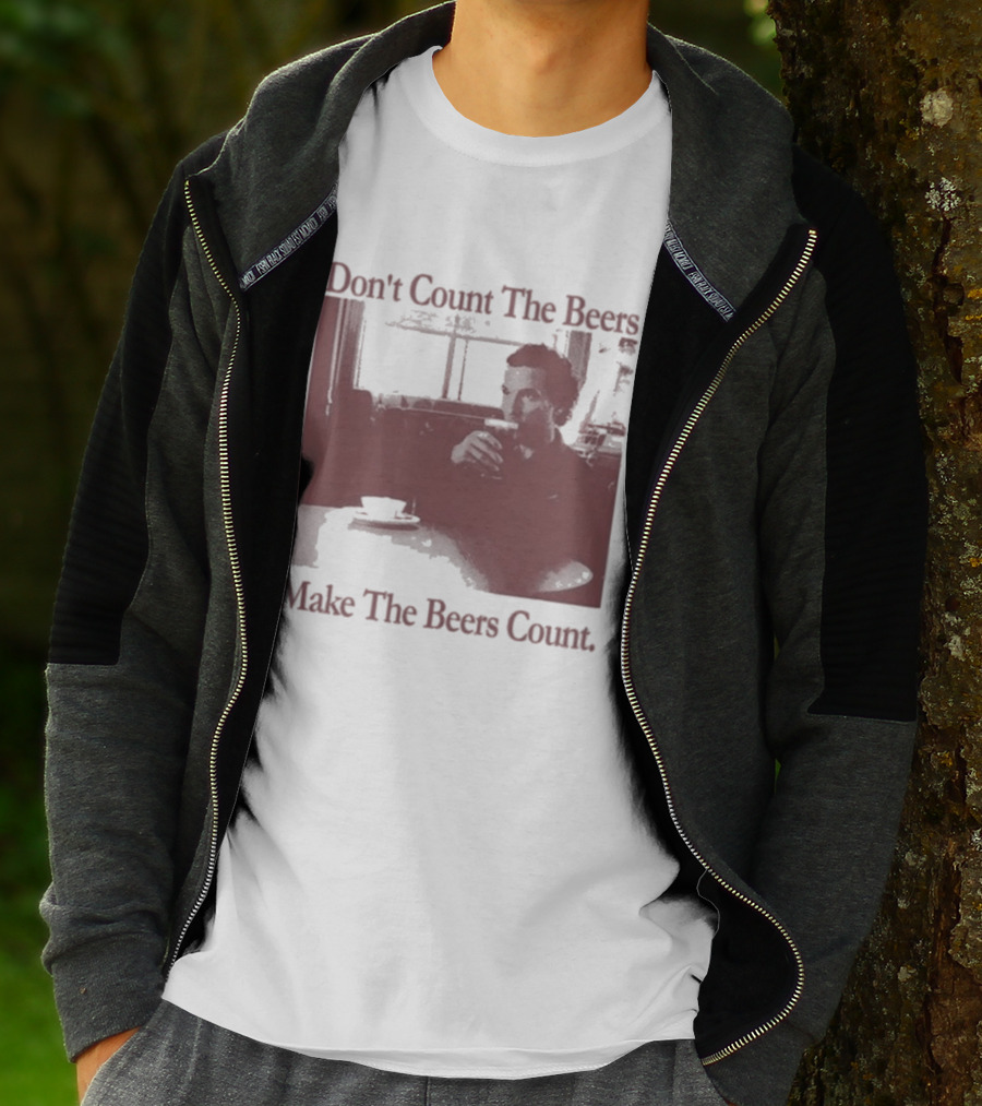 Don't Count The Beers Make The Beers Count Vintage Style Gentlemen T-Shirt