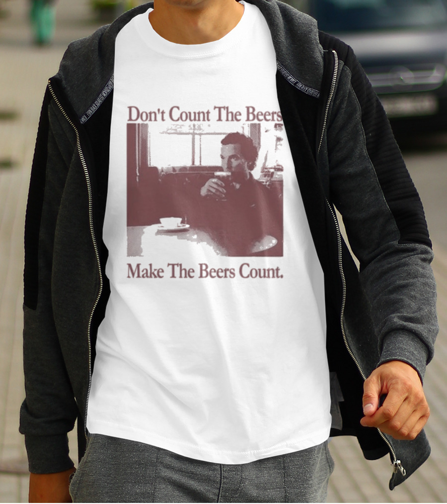 Don't Count The Beers Make The Beers Count Vintage Style Gentlemen T-Shirt