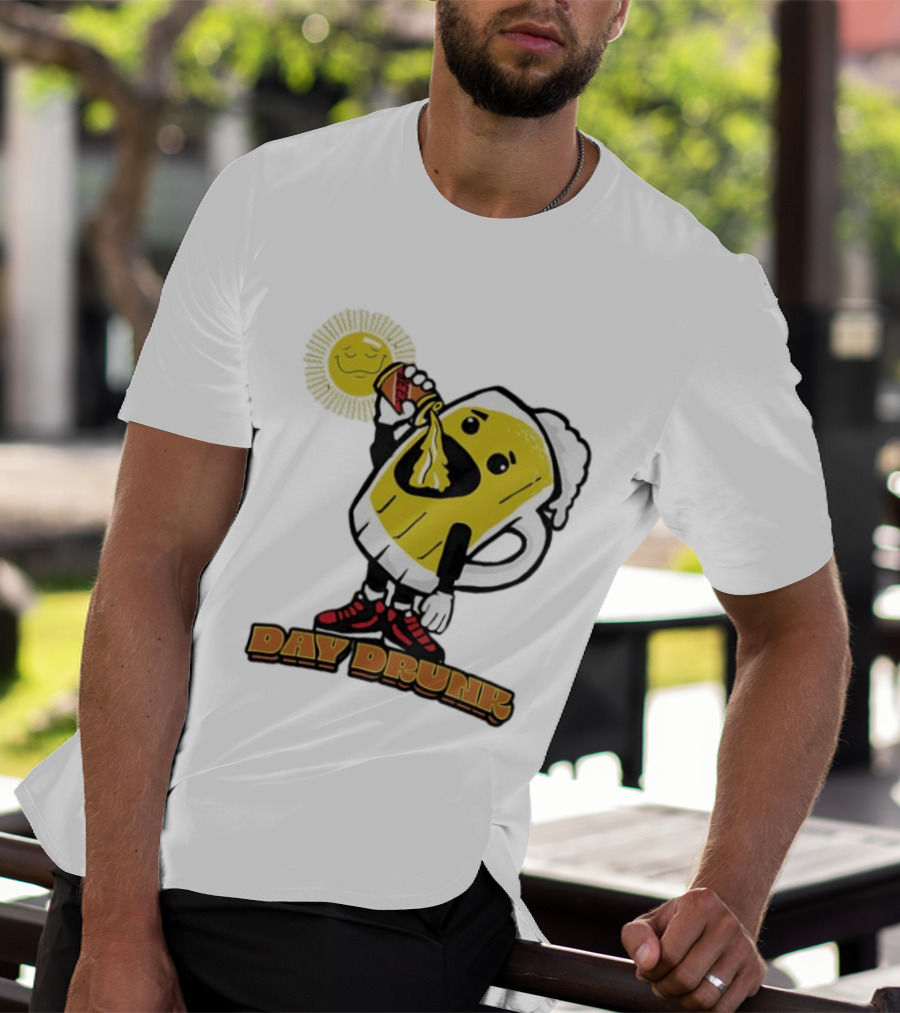 Day Drunk Beer With Sun And Sneakers St. Patrick's Day Celebration T-Shirt