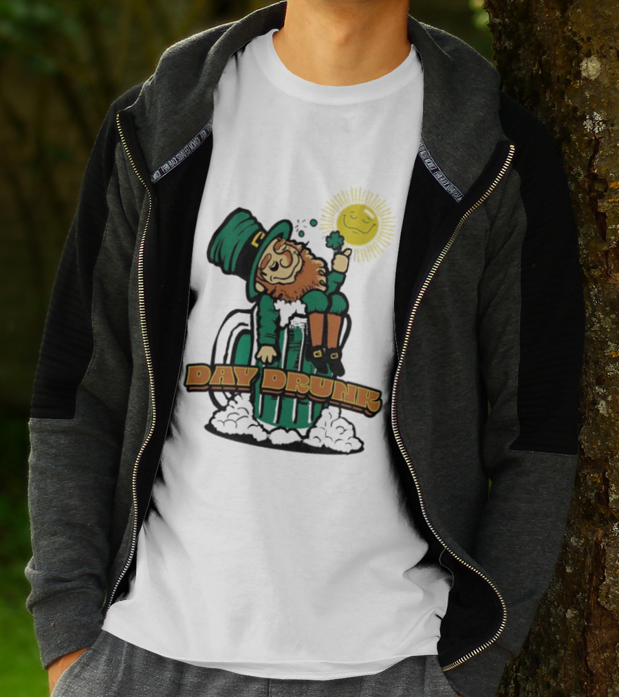 Day Drunk Leprechaun St. Patrick's Day Funny Irish Celebration T-Shirt