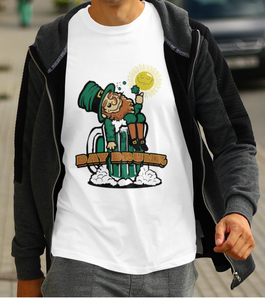 Day Drunk Leprechaun St. Patrick's Day Funny Irish Celebration T-Shirt
