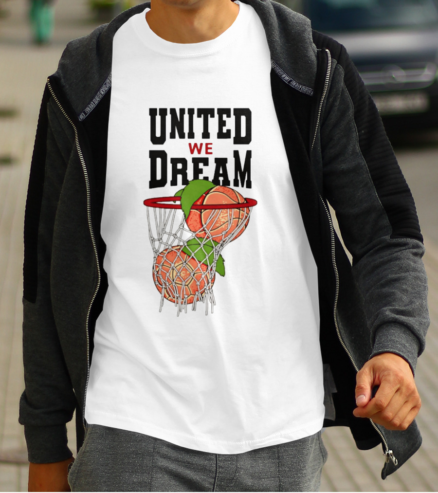 United We Dream Basketball Peach In Net 2026 T-Shirt