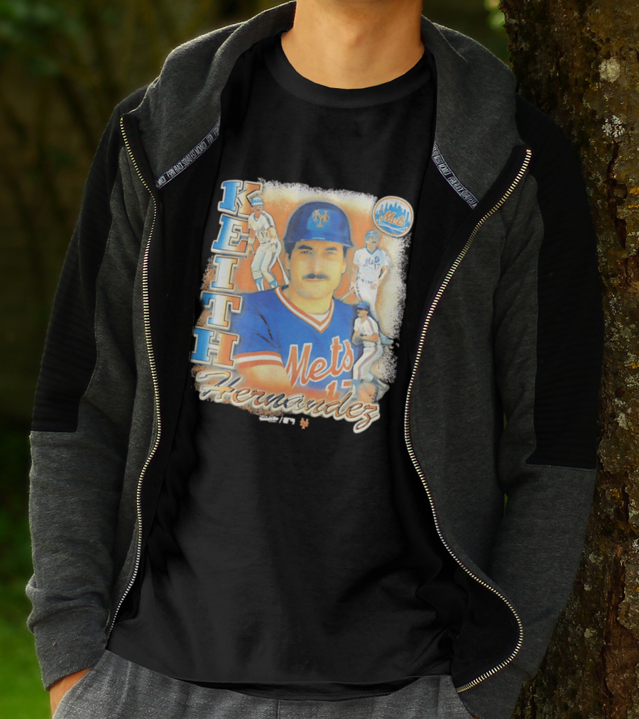 New York Mets Keith Hernandez 1986 Legendary Player Collage T-Shirt