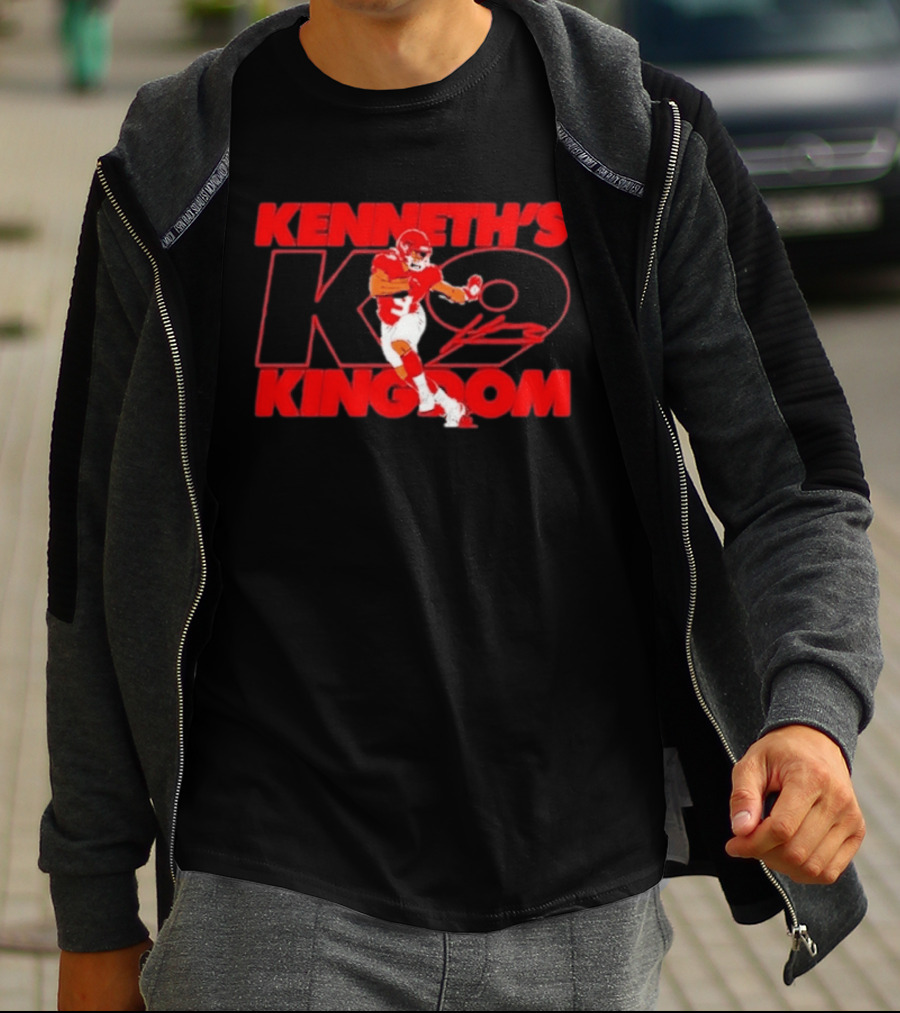 Kenneth's K9 Kingdom Kansas City Chiefs Football Player T-Shirt