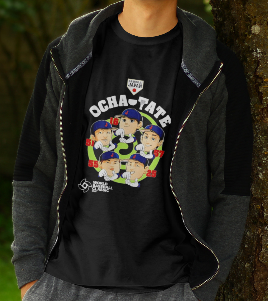 Ocha Tate Samurai Japan Shohei Ohtani Seiya Suzuki Koki Kitayama Kazuma Okamoto Munetaka Murakami World Baseball T-Shirt