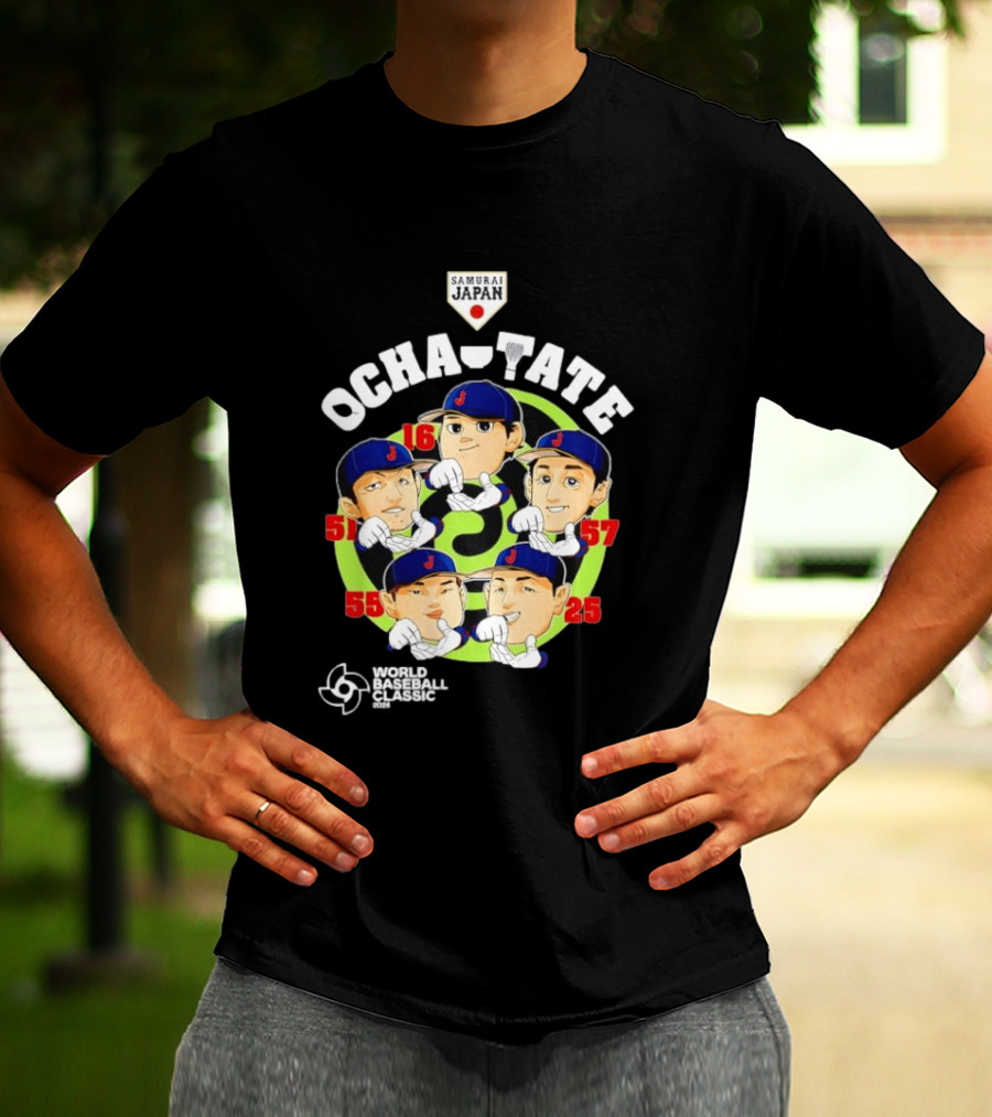 Ocha Tate Samurai Japan Shohei Ohtani Seiya Suzuki Koki Kitayama Kazuma Okamoto Munetaka Murakami World Baseball T-Shirt