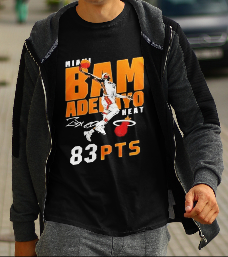 Miami Heat Bam Adebayo 83 Points Celebration T-Shirt