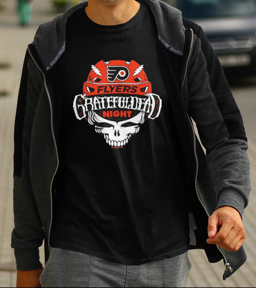 Philadelphia Flyers Grateful Dead Night NHL Collaboration T-Shirt