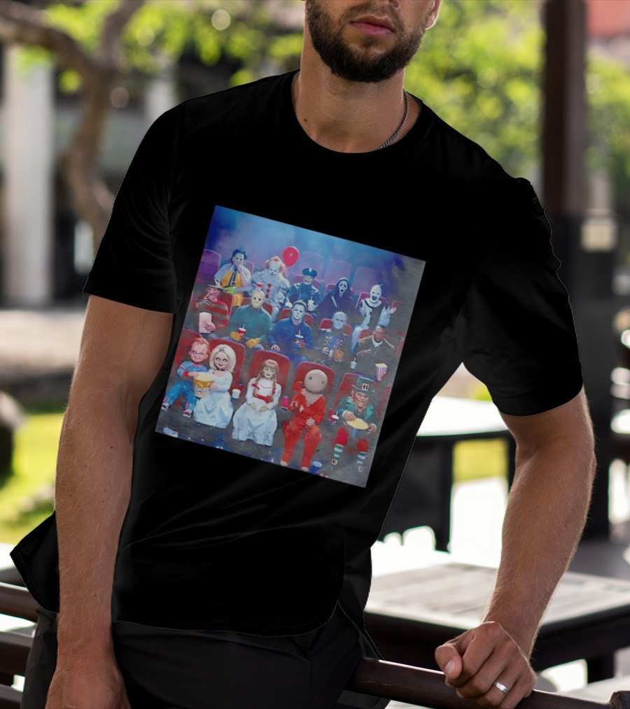 Scary Movie 6 Gathering Horror Characters Ing Together T-Shirt