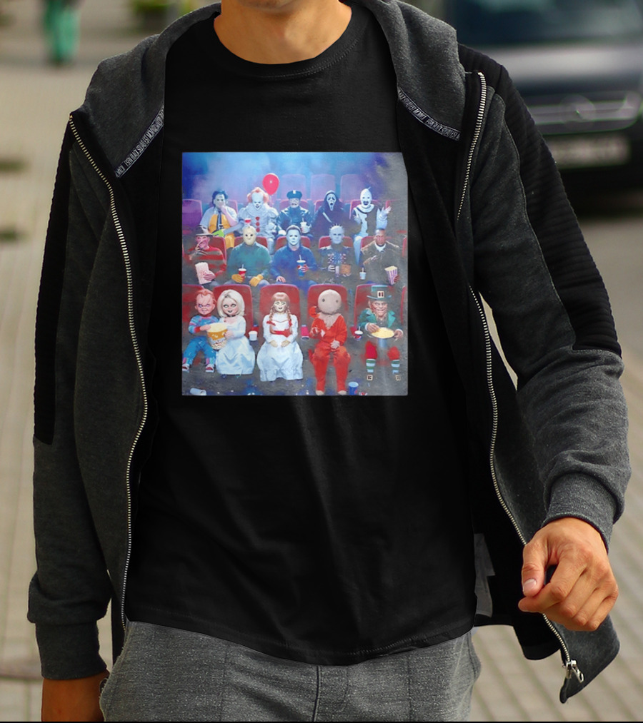 Scary Movie 6 Gathering Horror Characters Ing Together T-Shirt
