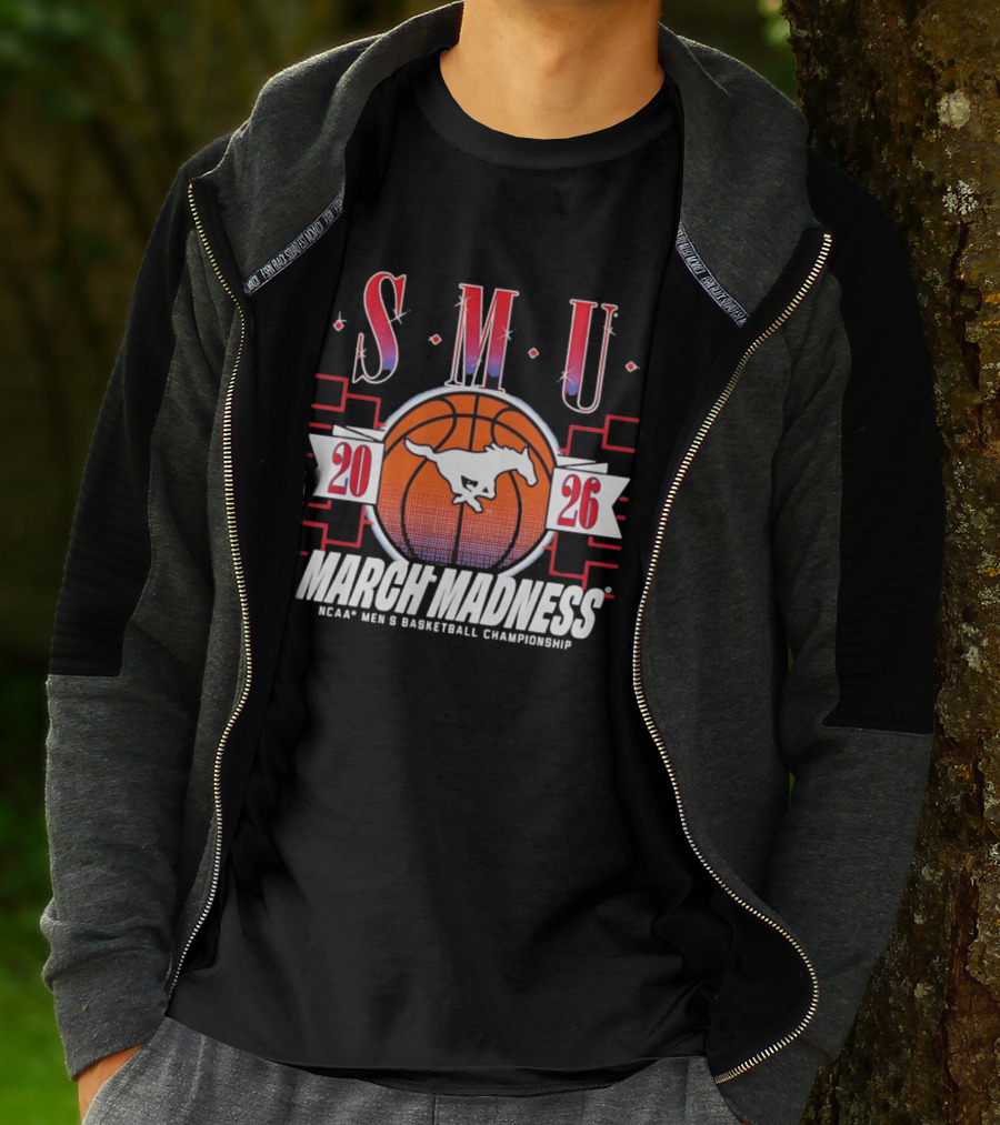 SMU Mustangs 2026 NCAA Men's Basketball Championship March Madness T-Shirt
