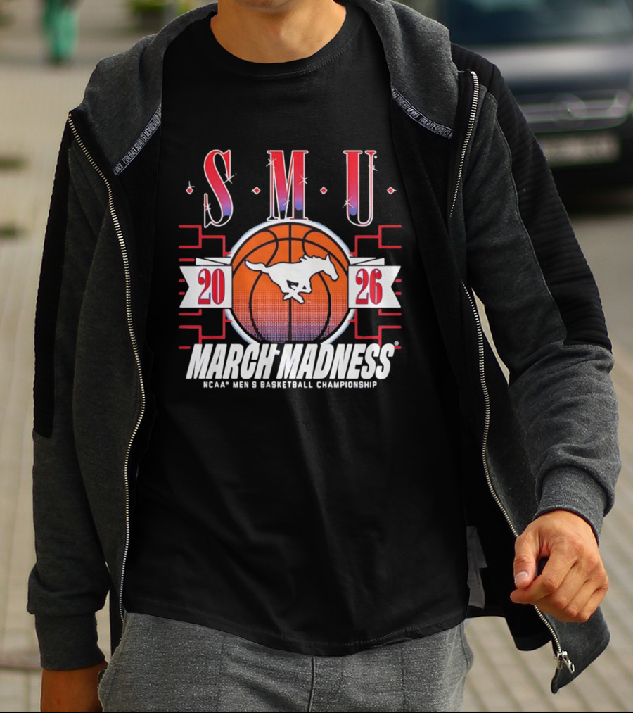 SMU Mustangs 2026 NCAA Men's Basketball Championship March Madness T-Shirt